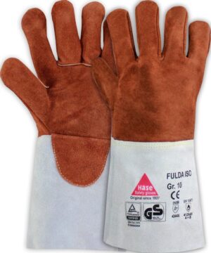 FULDA - ISO, Schweisserhands. gef., Rindspaltl., hitzebest.,