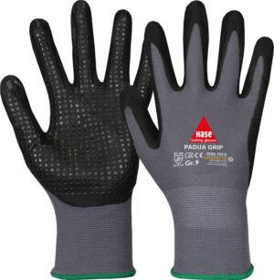 PADUA GRIP, 5-Fg.-Sicherheitshandschuhe, Nitril Foam genoppt