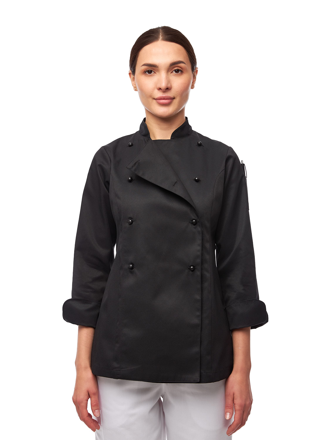 Damen Kochjacke Langarm inkl. Kugelknöpfe aus easyClean Baumwolle Regular Fit 1 Damen Kochjacke Langarm inkl. Kugelknöpfe aus easyClean Baumwolle Regular Fit