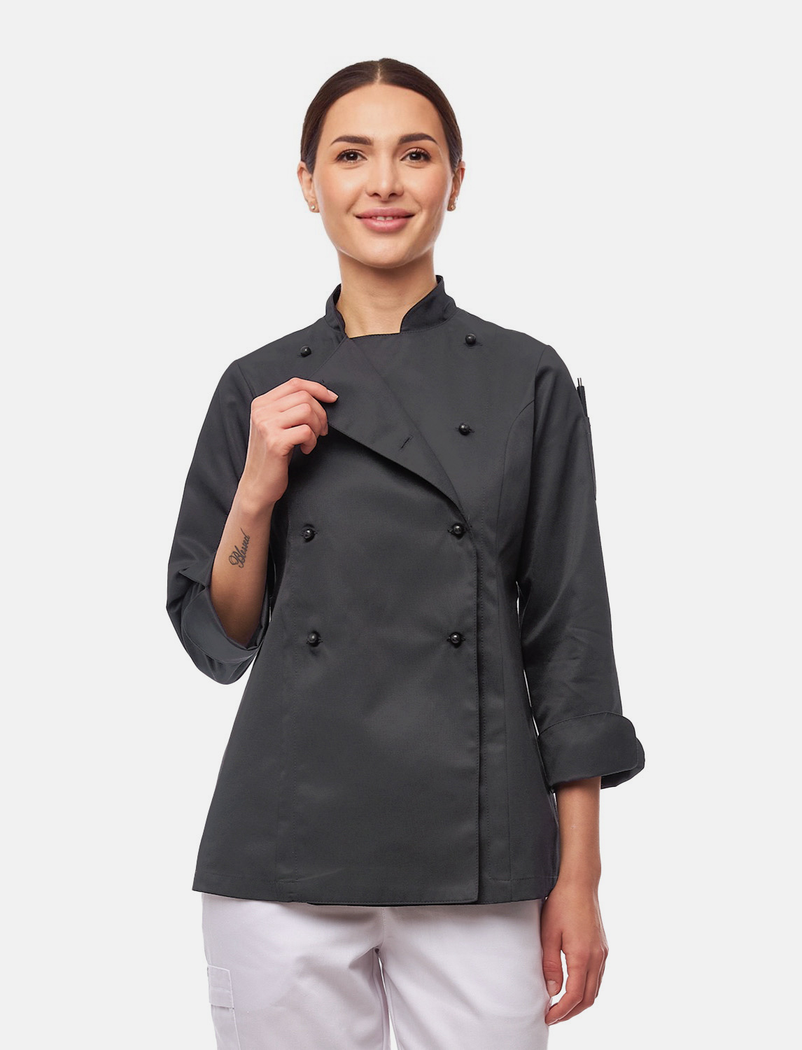 Damen Kochjacke Langarm inkl. Kugelknöpfe aus easyClean Baumwolle Regular Fit 9 Damen Kochjacke Langarm inkl. Kugelknöpfe aus easyClean Baumwolle Regular Fit – Bild 21