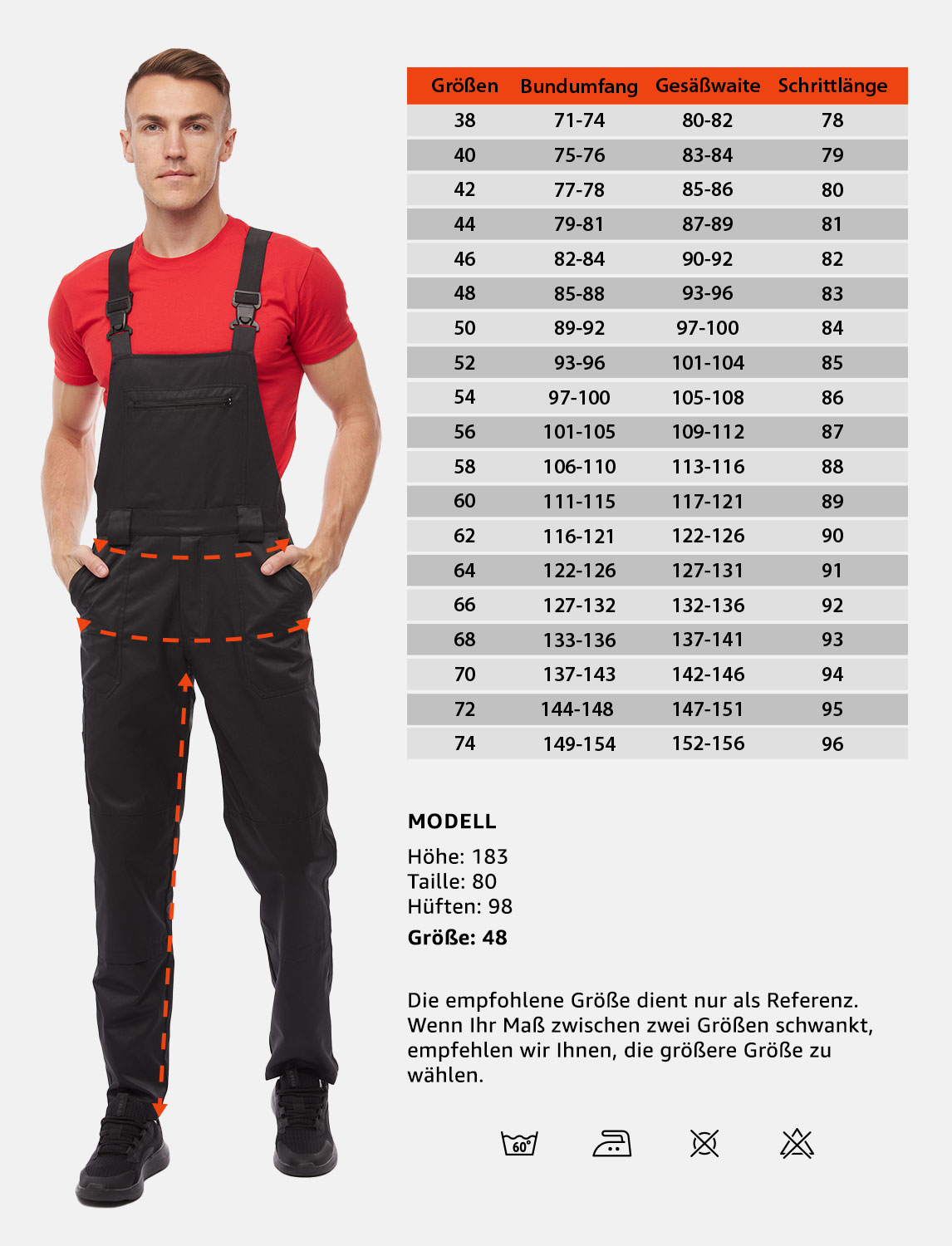 Herren Arbeitslatzhose mit Stretchbund easyClean wasserabweisend Regular Fit 8 Herren Arbeitslatzhose mit Stretchbund easyClean wasserabweisend Regular Fit – Bild 8