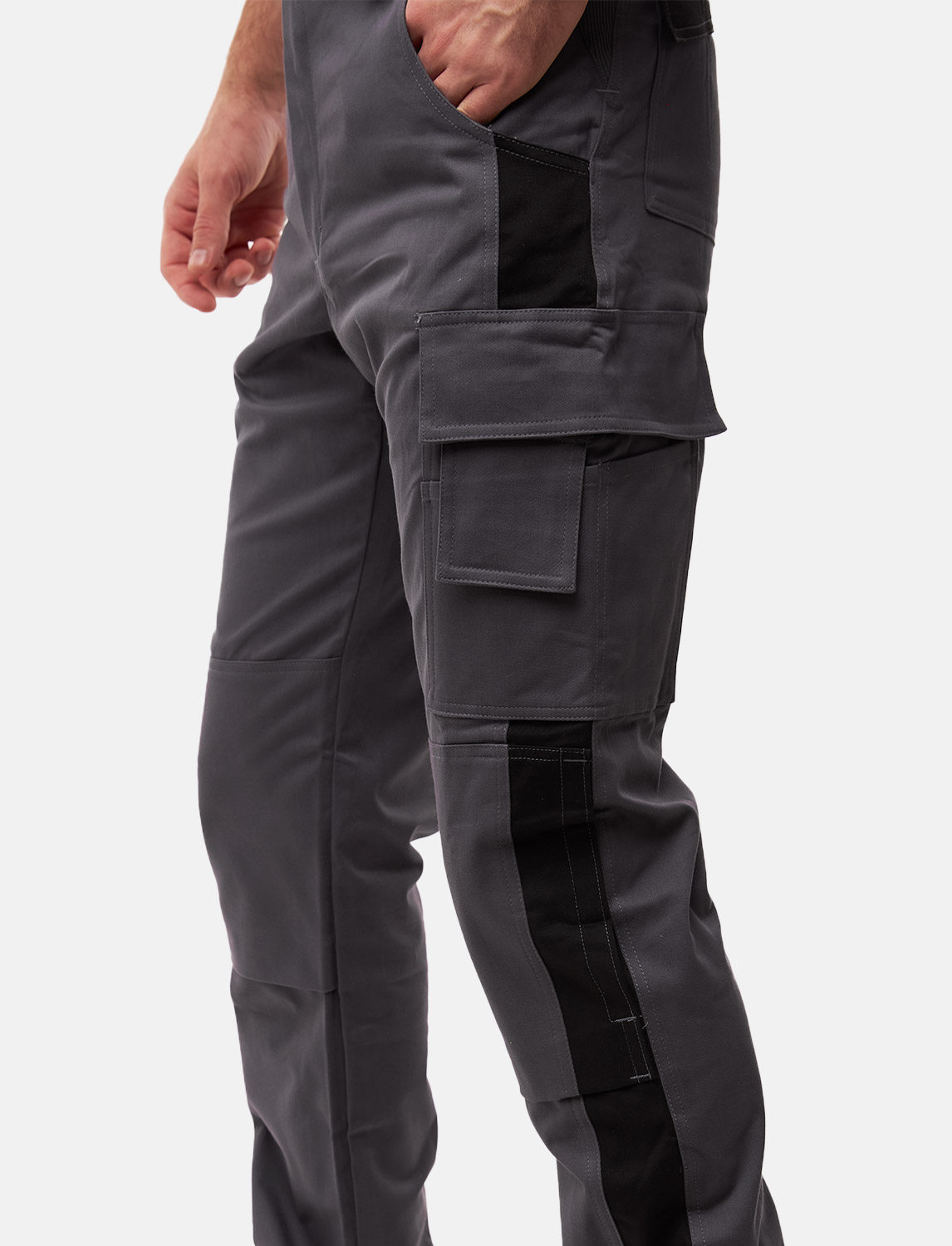 power Stretch Herren Arbeitslatzhose Stretch-Latzhose Arbeitshose mit Kniepolstertaschen 7 power Stretch Herren Arbeitslatzhose Stretch-Latzhose Arbeitshose mit Kniepolstertaschen – Bild 7