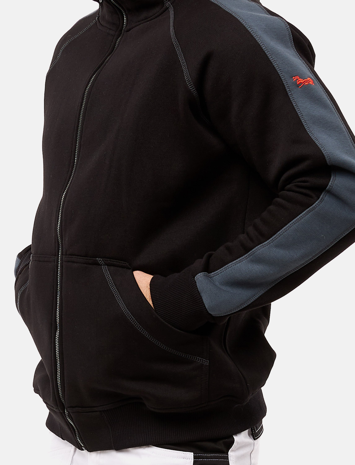 Herren Hoodie mit Reißverschluss Outdoor Kapuzenpullover Winter Fleece 5 Herren Hoodie mit Reißverschluss Outdoor Kapuzenpullover Winter Fleece – Bild 5