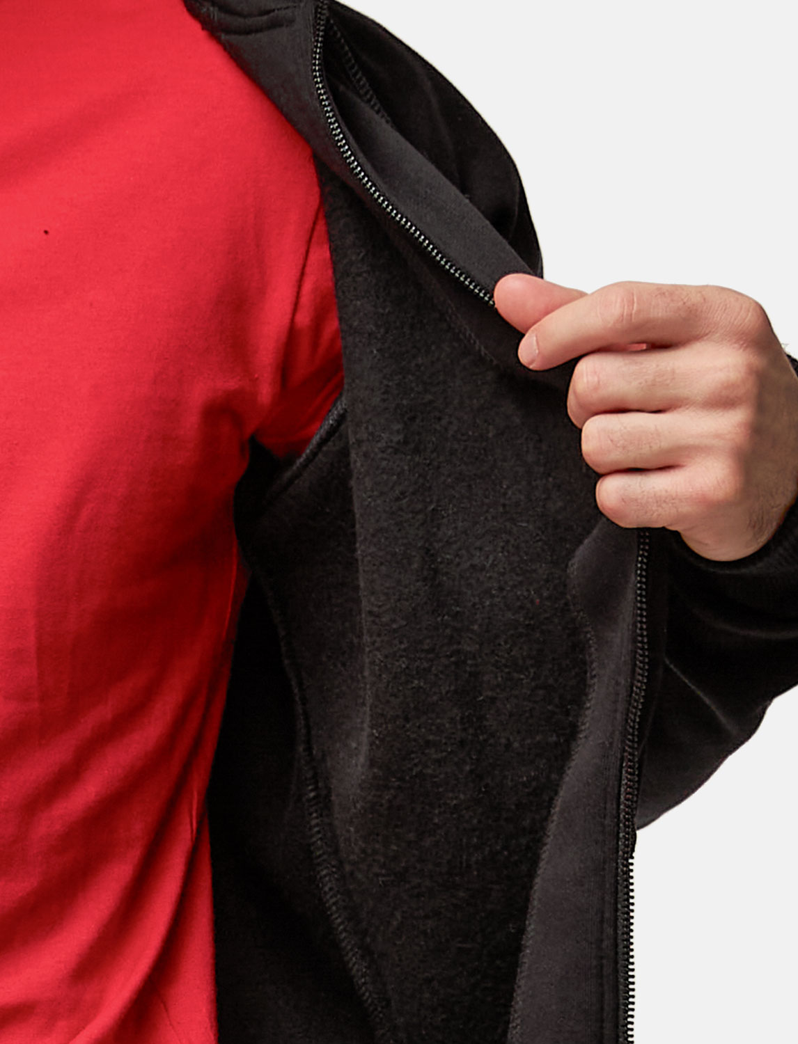 Herren Hoodie mit Reißverschluss Outdoor Kapuzenpullover Winter Fleece 6 Herren Hoodie mit Reißverschluss Outdoor Kapuzenpullover Winter Fleece – Bild 6