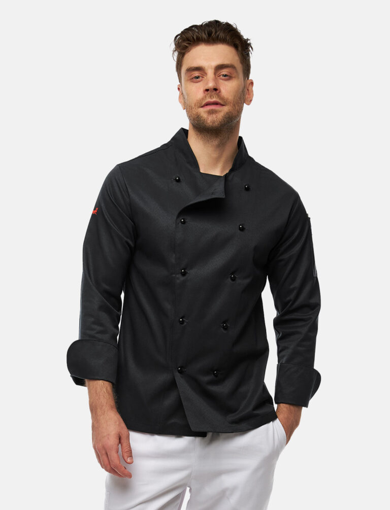 Herren Kochjacke inkl. Kugelknöpfe aus easyClean Baumwolle Langarm Regular Fit 18 Herren Kochjacke inkl. Kugelknöpfe aus easyClean Baumwolle Langarm Regular Fit – Bild 25