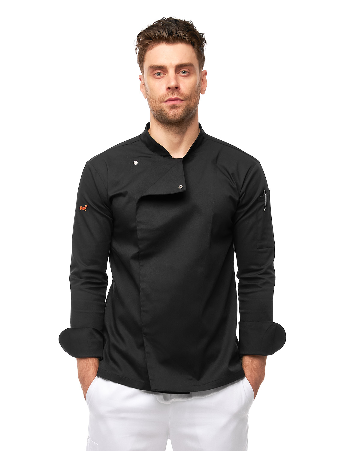 Kochjacke Herren Langarm easyMove mit Druckknöpfen 9 Kochjacke Herren Langarm easyMove mit Druckknöpfen – Bild 9