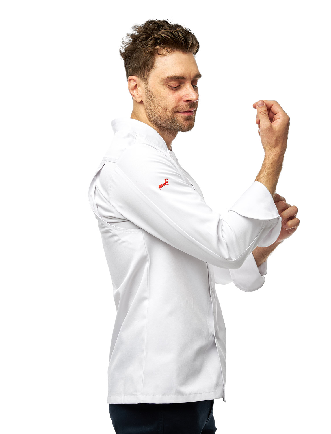 Kochjacke Herren Langarm easyMove mit Druckknöpfen 1 Kochjacke Herren Langarm easyMove mit Druckknöpfen