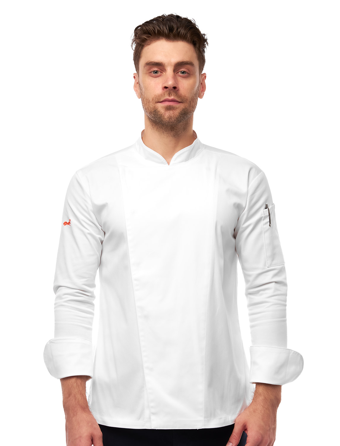 Kochjacke Herren Langarm easyMove mit Druckknöpfen 2 Kochjacke Herren Langarm easyMove mit Druckknöpfen – Bild 2