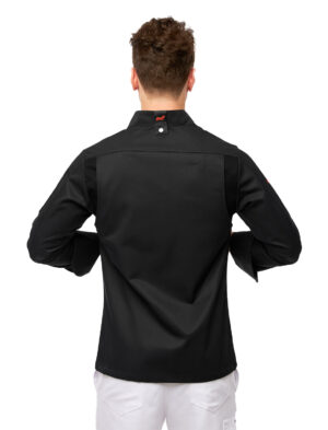 Kochjacke Herren Langarm easyMove mit dryMesh Einsatz - Druckknöpfen