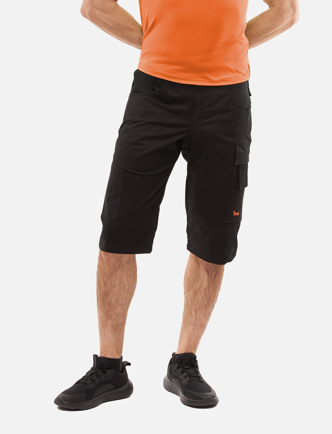 Herren Kurze-Arbeitshose aus Stretch Strong Baumwolle 1 Herren Kurze-Arbeitshose aus Stretch Strong Baumwolle
