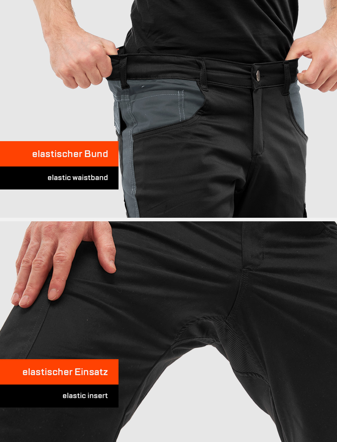 Herren Kurze-Arbeitshose aus Stretch Strong Baumwolle 10 Herren Kurze-Arbeitshose aus Stretch Strong Baumwolle – Bild 10
