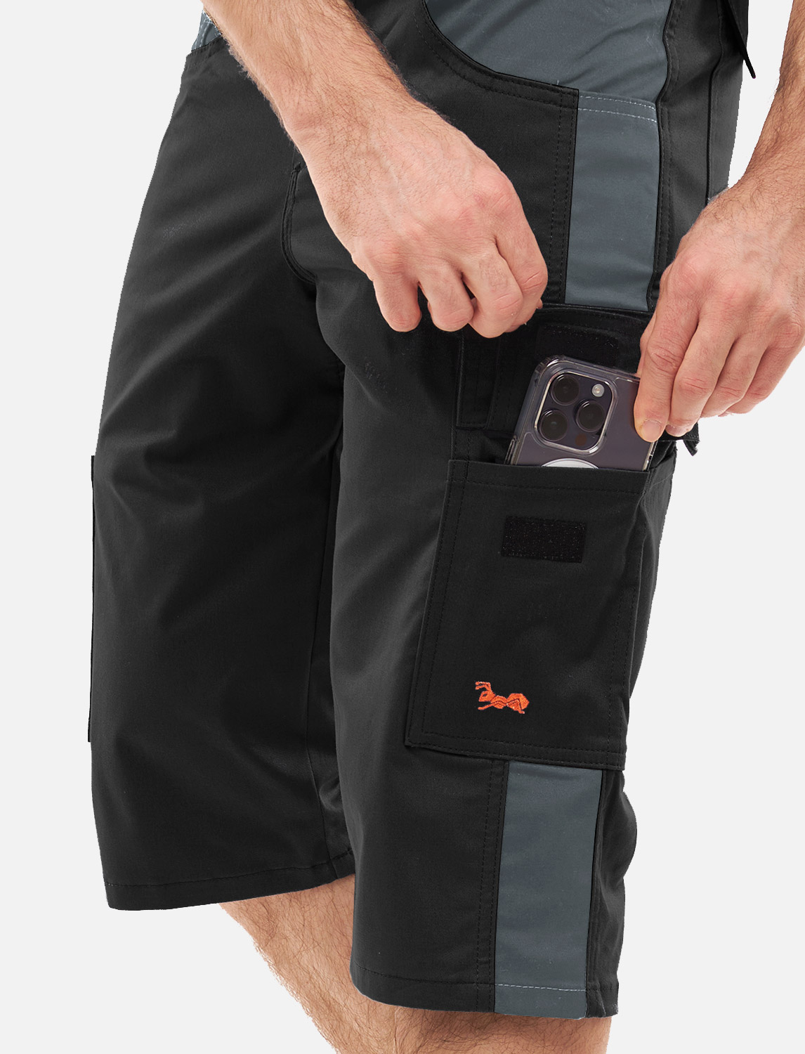 Herren Kurze-Arbeitshose aus Stretch Strong Baumwolle 11 Herren Kurze-Arbeitshose aus Stretch Strong Baumwolle – Bild 11