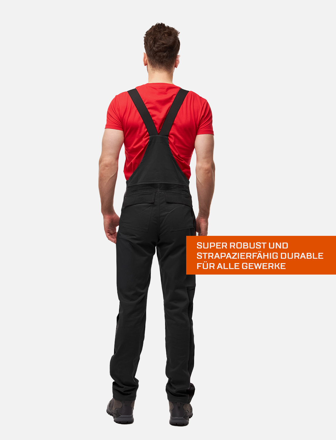 Herren Arbeitslatzhose Robuste Schwarz für Handwerk und Bau 2 Herren Arbeitslatzhose Robuste Schwarz für Handwerk und Bau