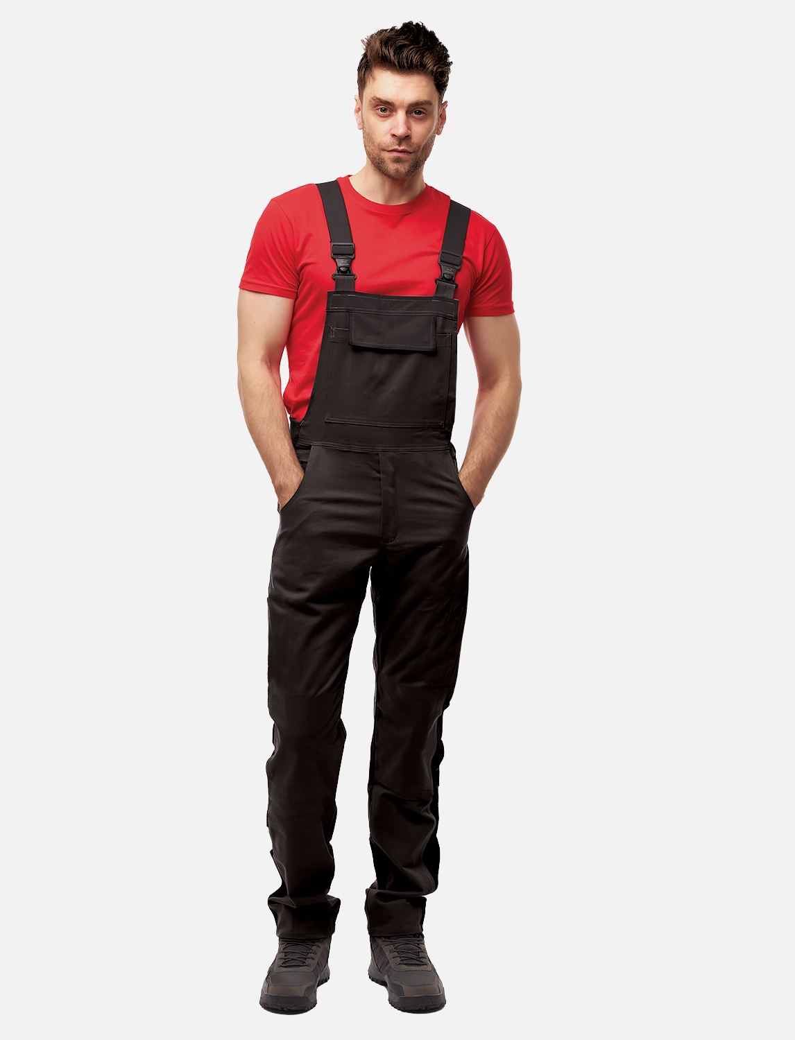 Herren Arbeitslatzhose Robuste Schwarz für Handwerk und Bau 1 Herren Arbeitslatzhose Robuste Schwarz für Handwerk und Bau