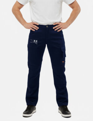 Herren Arbeitshose aus Strong Stretch Baumwolle BS Logo