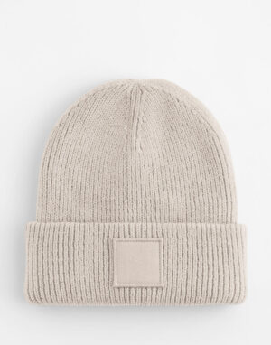 Kids Deep Cuffed Tonal Patch Beanie