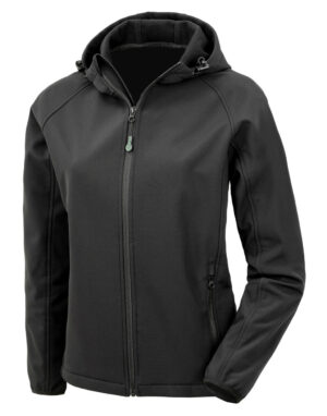 Women's Recycled 3-Layer Hooded Softshell