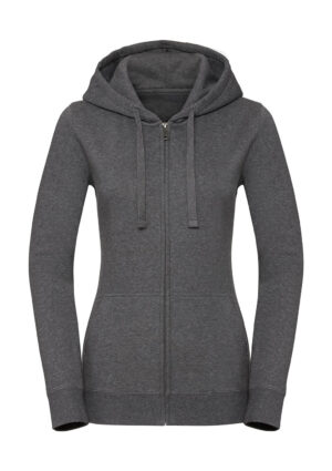 Ladies' Authentic Melange Zipped Hood Sweat