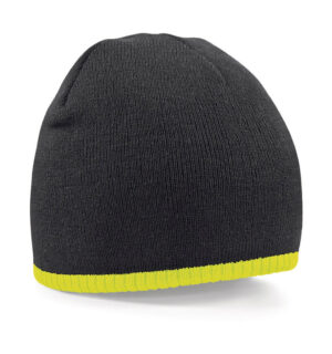 Two-Tone Beanie Knitted Hat