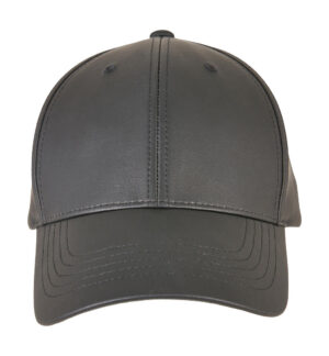 Synthetic Leather Alpha Shape Dad Cap
