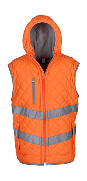 Fluo Kensington Hooded Gilet