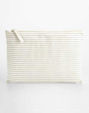 Striped Organic Cotton Accessory Pouch