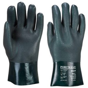 Doppelt beschichteter PVC Stulpenhandschuh 27cm
