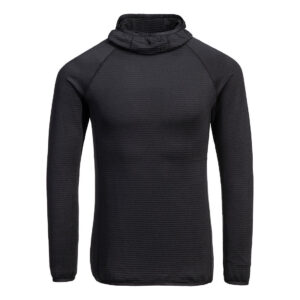 Waffel Fleece Kapuzenshirt