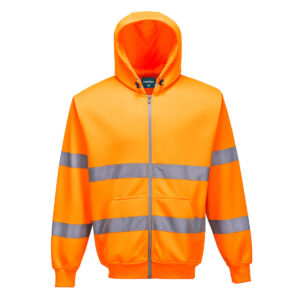 Hi-Vis Kapuzen Sweatjacke