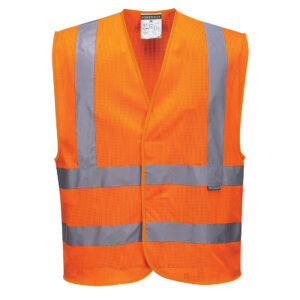 Hi-Vis Mesh Weste mit Schulterreflexband