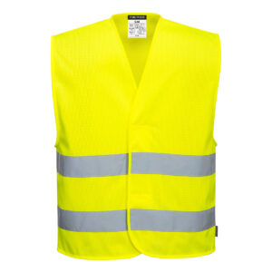 Hi-Vis Mesh Weste mit zwei Reflexstreifen