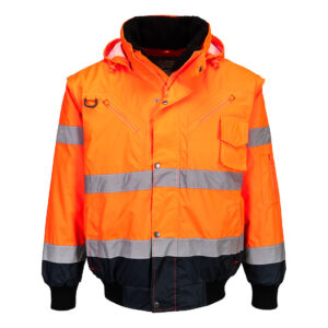 Hi-Vis 3-in-1 Kontrast Pilotjacke