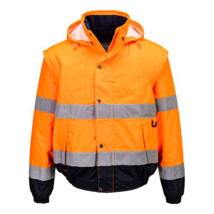Hi-Vis Kontrast 2-in-1-Pilotjacke