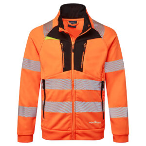 DX4 Hi-Vis Sweatjacke mit Kragen Klasse 1