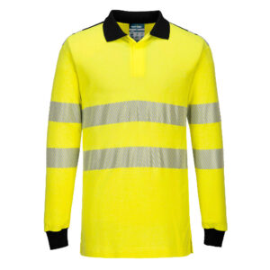 PW3 Modaflame Knit Hi-Vis FR Poloshirt Langarm
