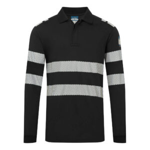 PW3 Modaflame Knit FR Poloshirt Langarm