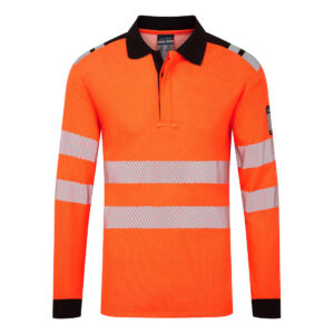 PW3 Modaflame Knit FR Poloshirt Langarm