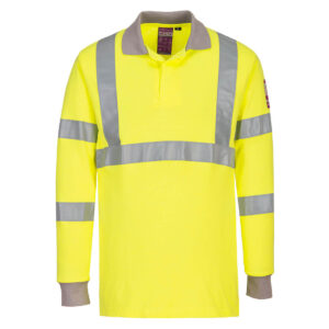 Modaflame Knit Hi-Vis FR Poloshirt Langarm
