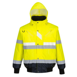 Glowtex™ Warnschutz 3-in-1 Kontrast Pilotjacke