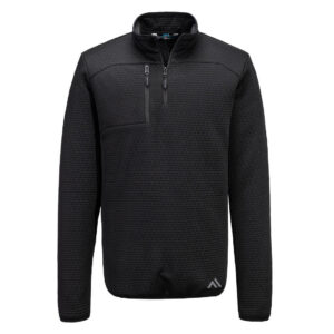 KX3 Texturiertes Sweatshirt mit 1/4 Reißverschluss