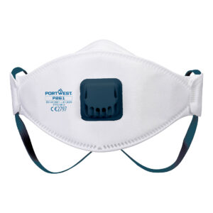 Dreifach gefaltete Dolomit-Atemschutzmaske mit Ventil, FFP2 (10er-Pack)