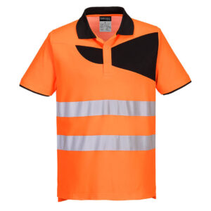 PW2 Warnschutz Cotton Comfort Poloshirt kurzarm
