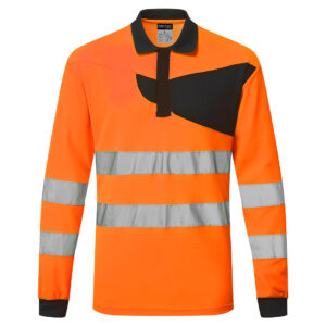 PW2 Warnschutz Polo Shirt langarm