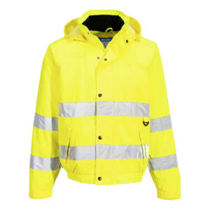 Leichte Warnschutz Regen Pilotjacke