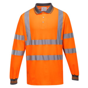 Hi-Vis Cotton Comfort Poloshirt langarm