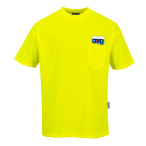 T-Shirt in Tagesleuchtfarbe