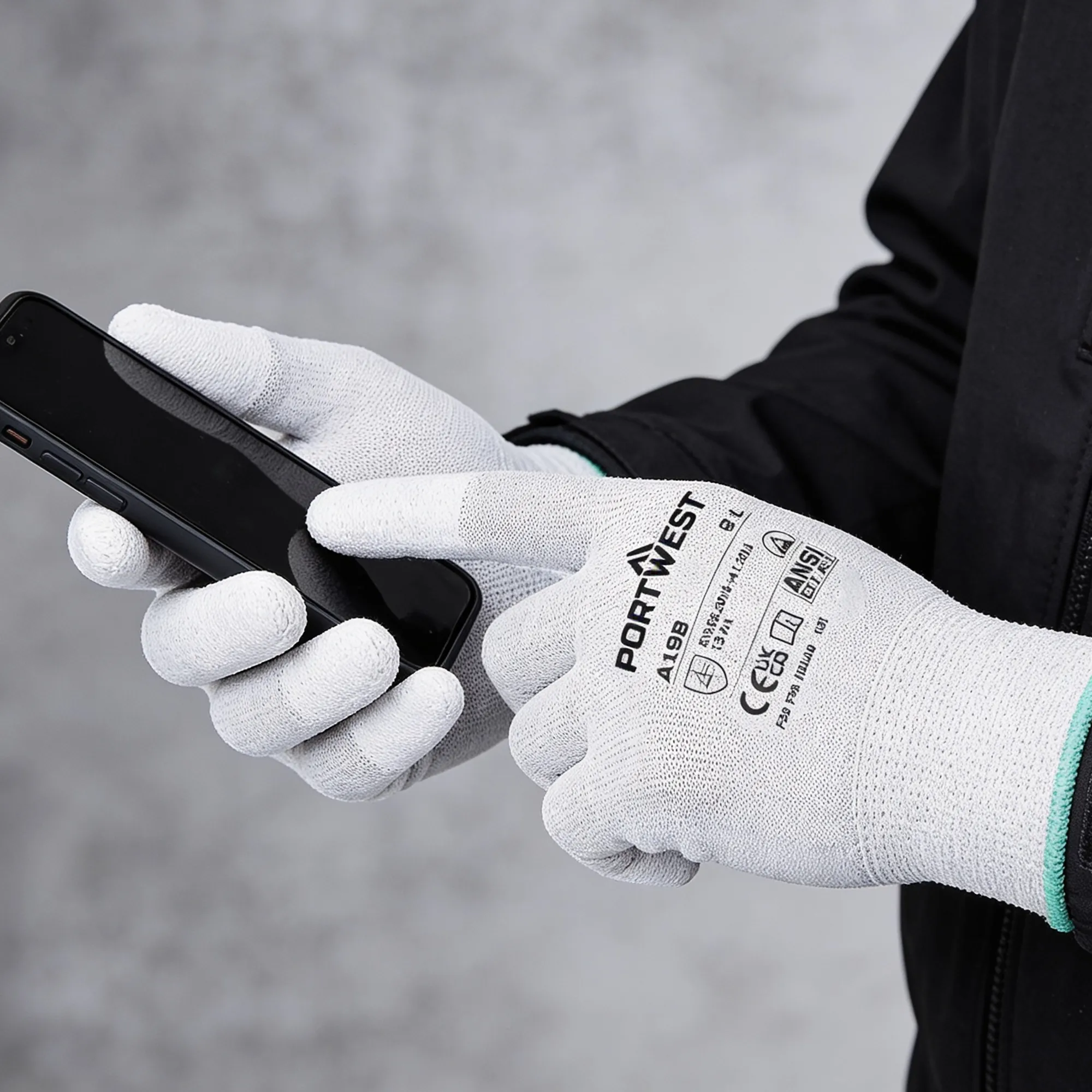 Antistatischer PU Handschuh