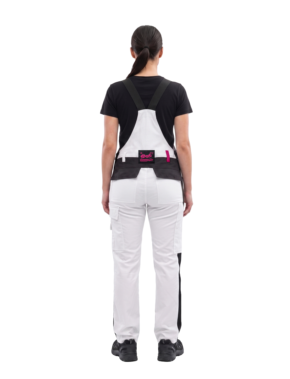 StrongAnt Malerlatzhose Damen stretch strong Baumwolle mit Kniepolstertaschen 3 StrongAnt Malerlatzhose Damen stretch strong Baumwolle mit Kniepolstertaschen – Bild 3