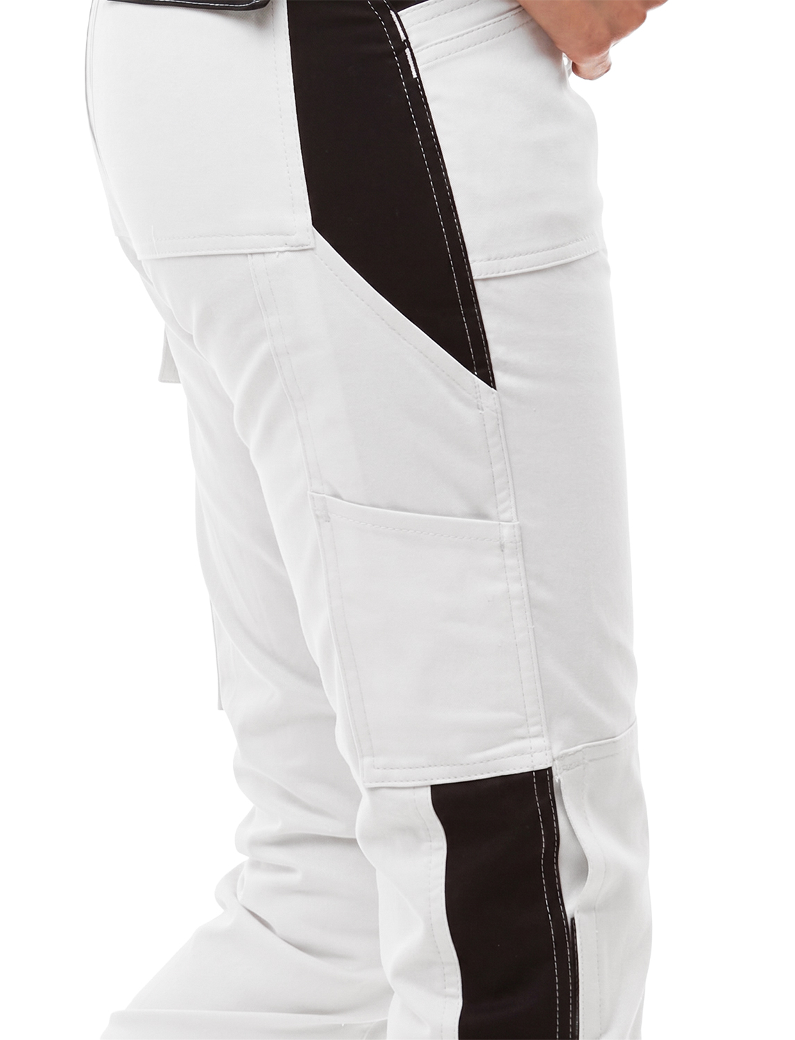 StrongAnt Malerlatzhose Damen stretch strong Baumwolle mit Kniepolstertaschen 5 StrongAnt Malerlatzhose Damen stretch strong Baumwolle mit Kniepolstertaschen – Bild 5
