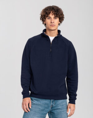 Iconic Premium Zip Neck Sweat